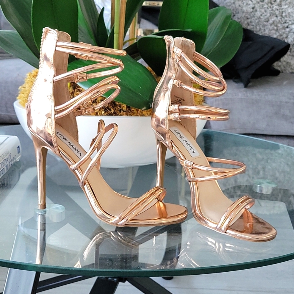 Steve Madden Gold Sandals